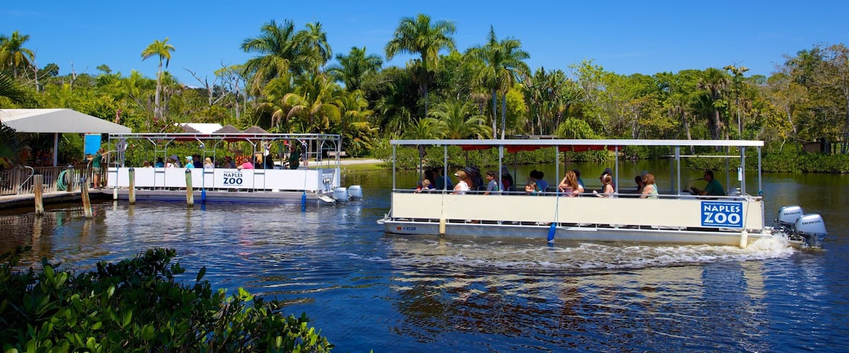 Naples Zoo at Caribbean Gardens which includes boating and zoo animals