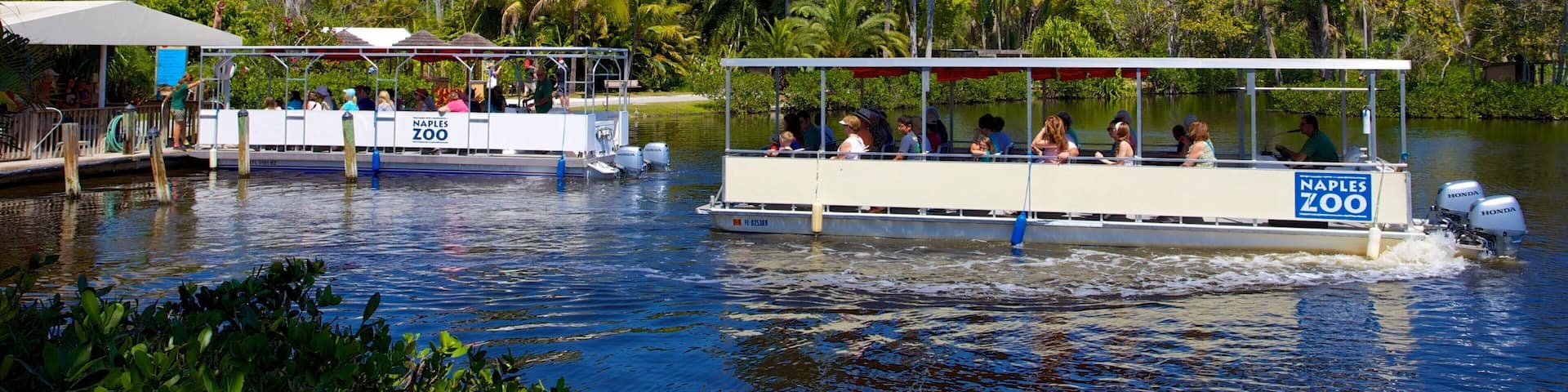 Naples Zoo at Caribbean Gardens which includes boating and zoo animals