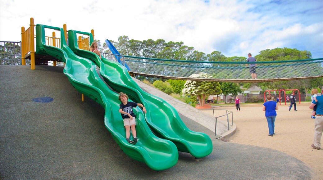 Dennis the Menace Park which includes a playground as well as an individual child