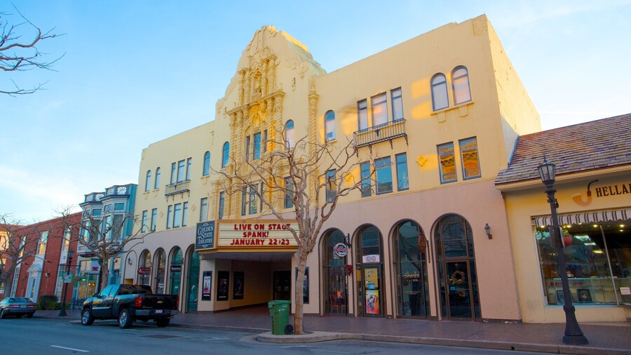 Golden State Theatre which includes theatre scenes and a city