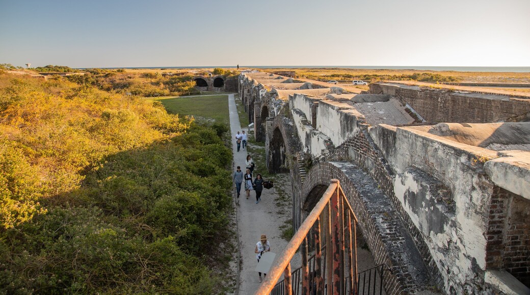 Fort Pickens which includes landscape views and heritage architecture