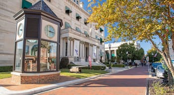 Downtown showing heritage elements and heritage architecture