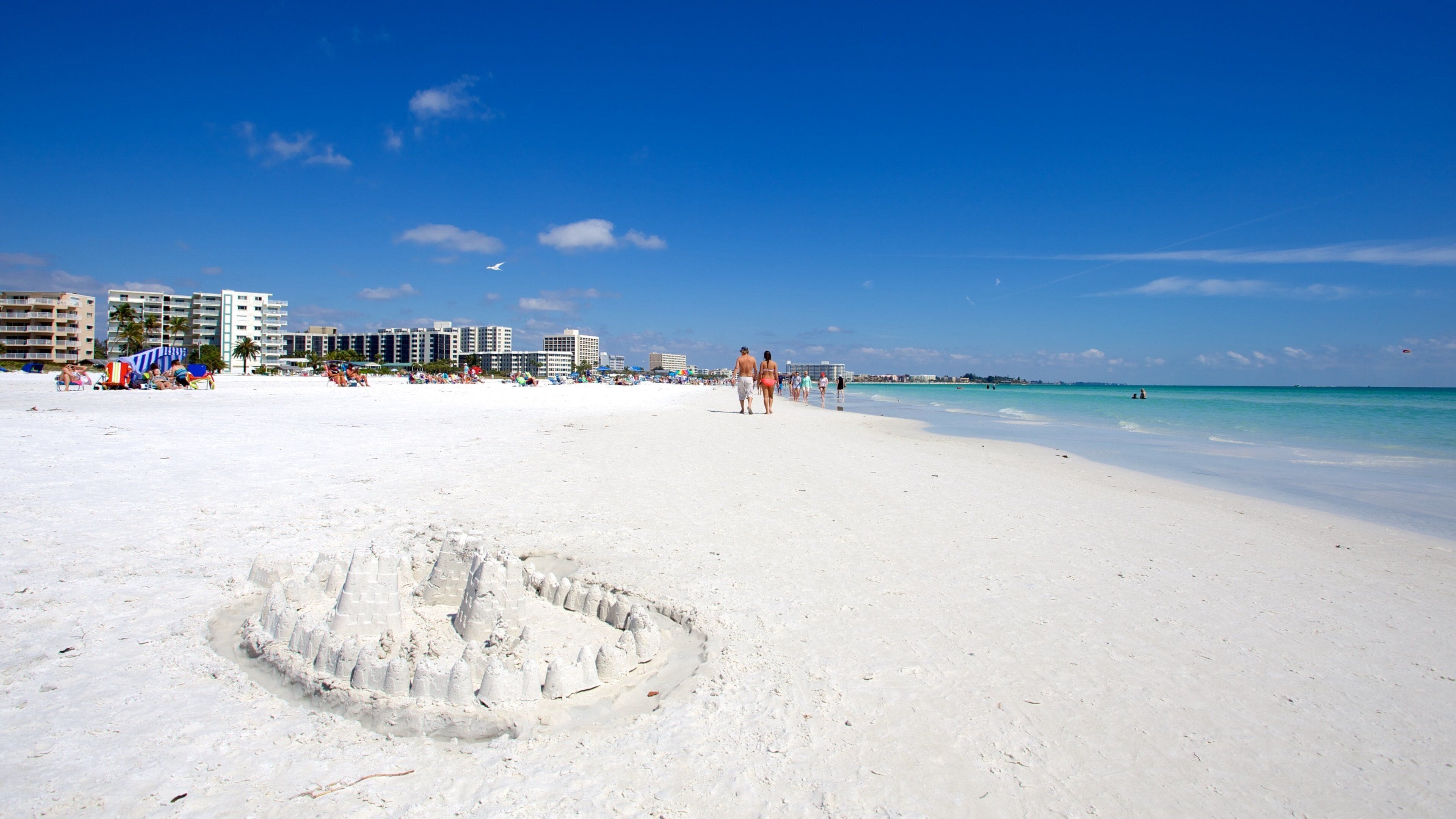 Siesta Key Beach showing a beach