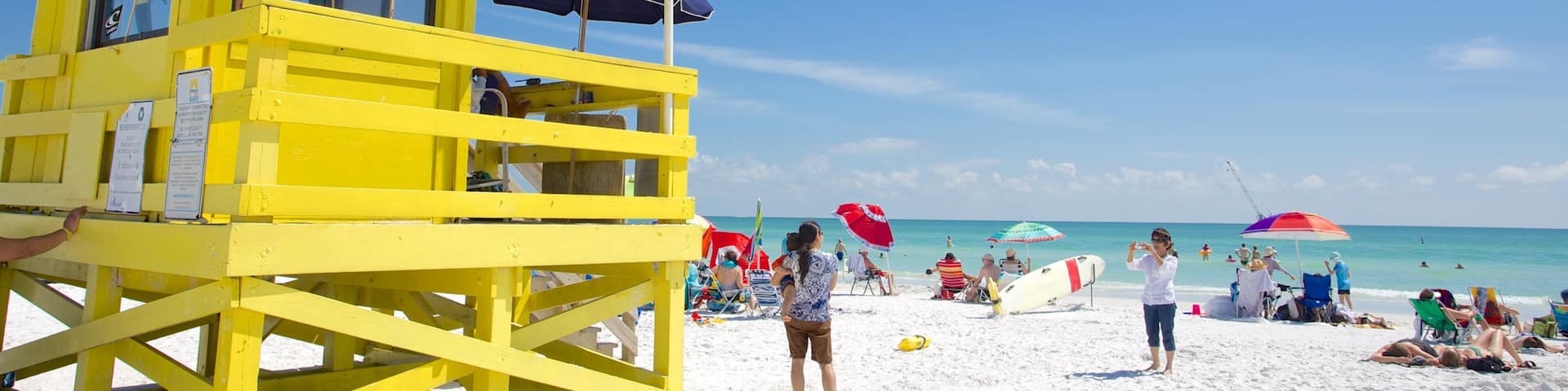 Siesta Key Public Beach som omfatter en sandstrand