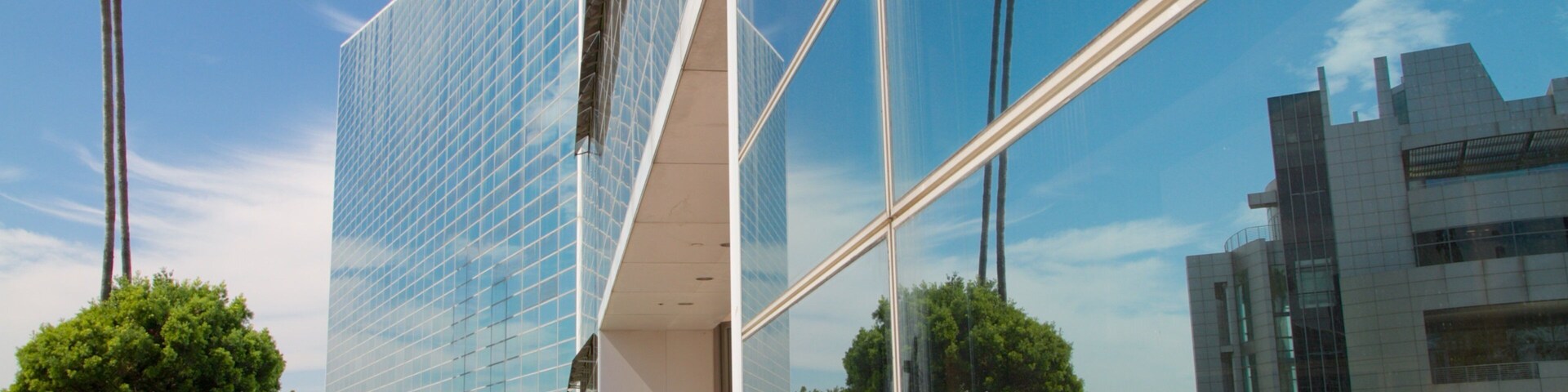 Crystal Cathedral showing a city, a church or cathedral and religious aspects