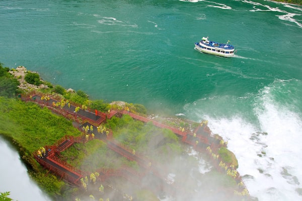 Cave of the Winds featuring a river or creek and boating