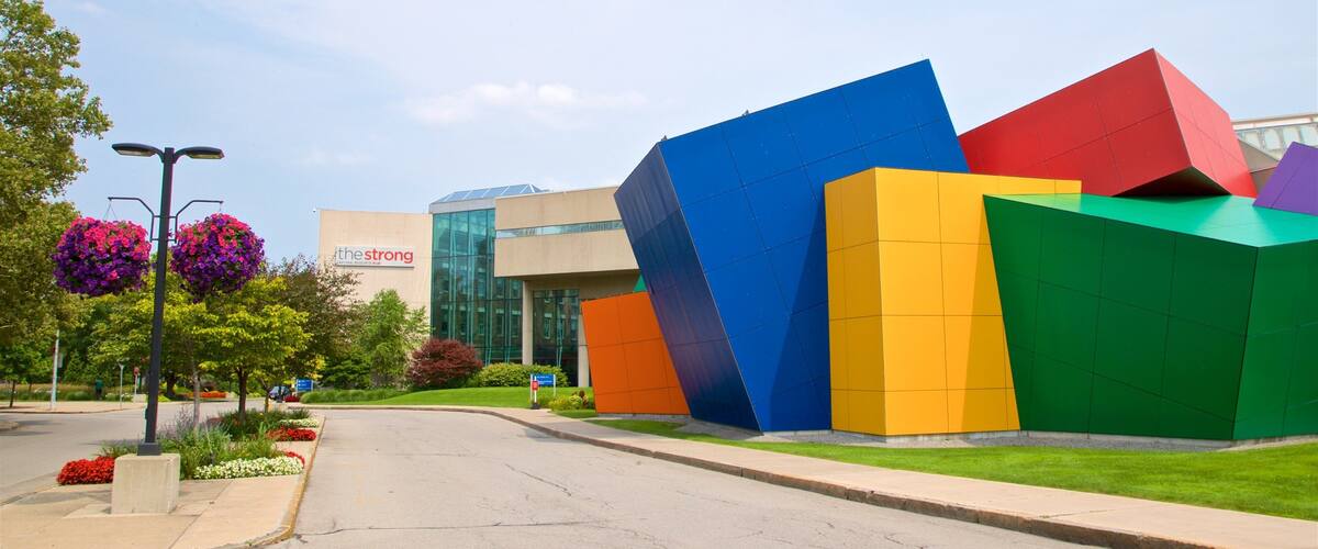 Strong which includes outdoor art and flowers