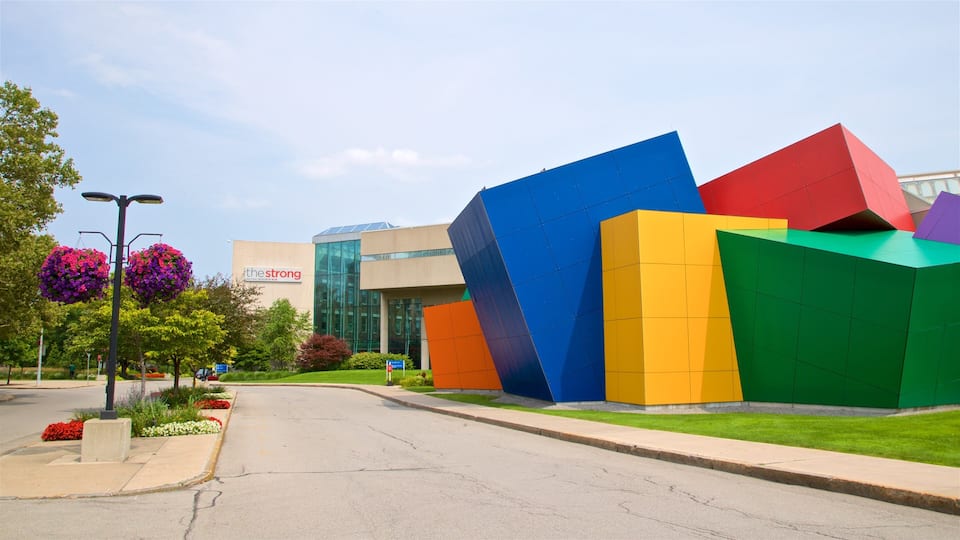 Strong which includes outdoor art and flowers