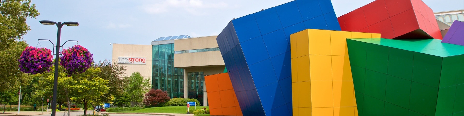 Strong featuring outdoor art and flowers