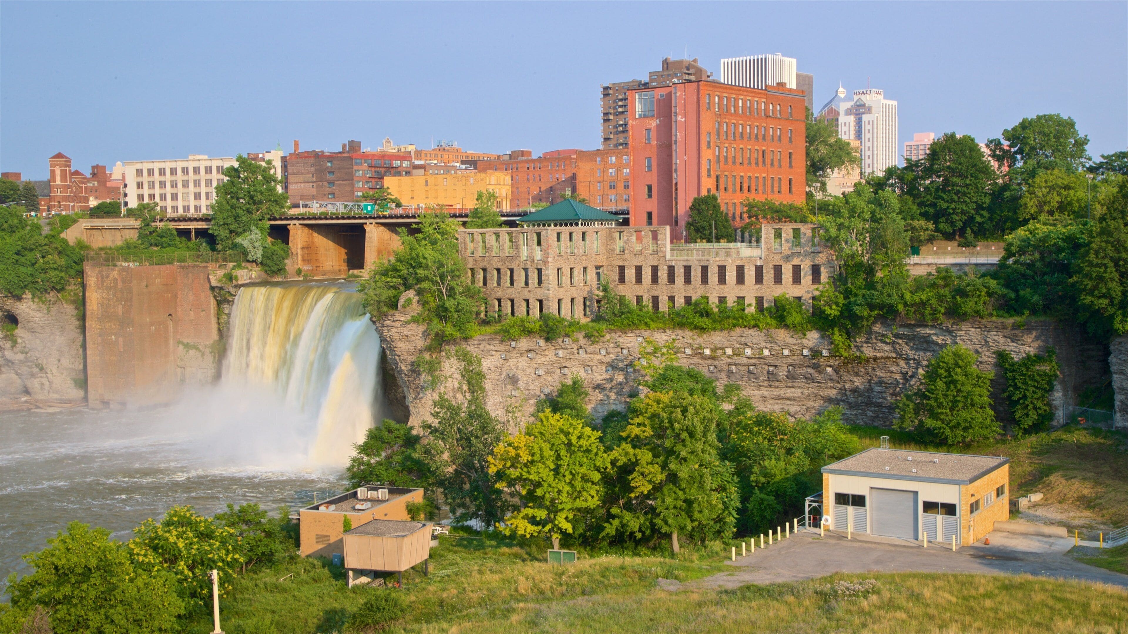 ジェネシー川 ハイ フォールズ どの含み 滝 と 都市