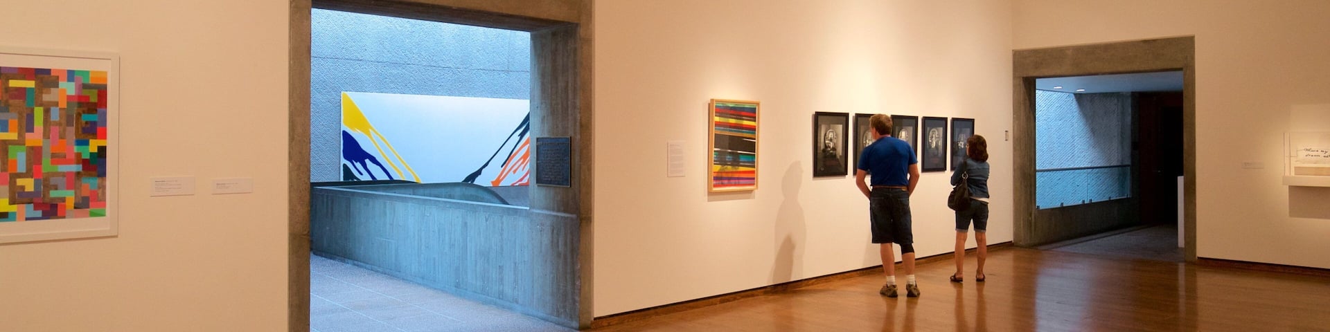 Everson Museum of Art featuring interior views and art as well as a couple