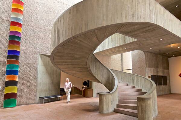 Everson Museum of Art featuring art and interior views as well as an individual femail