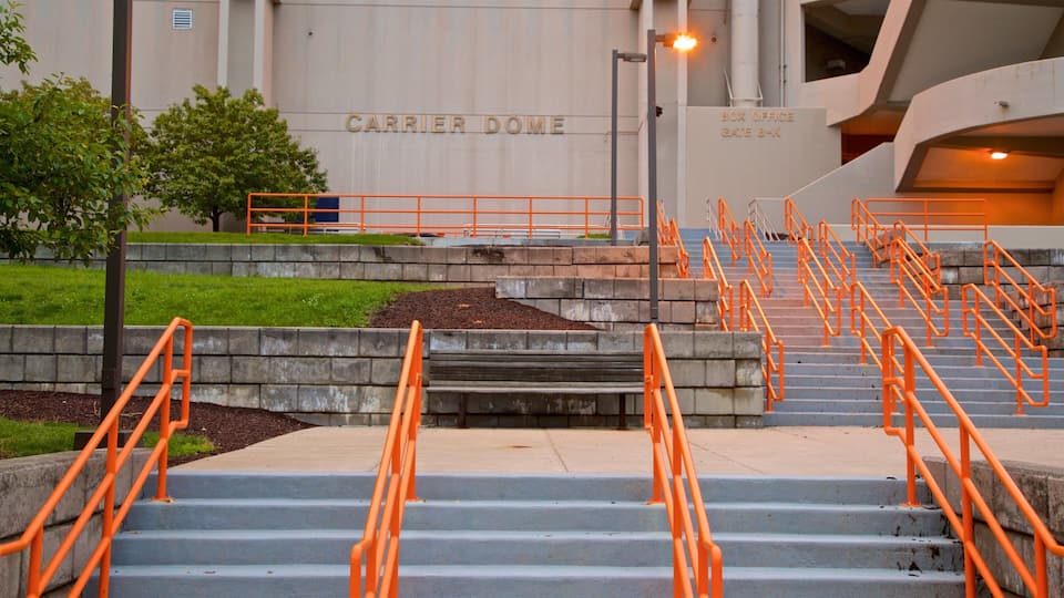 Carrier Dome featuring signage
