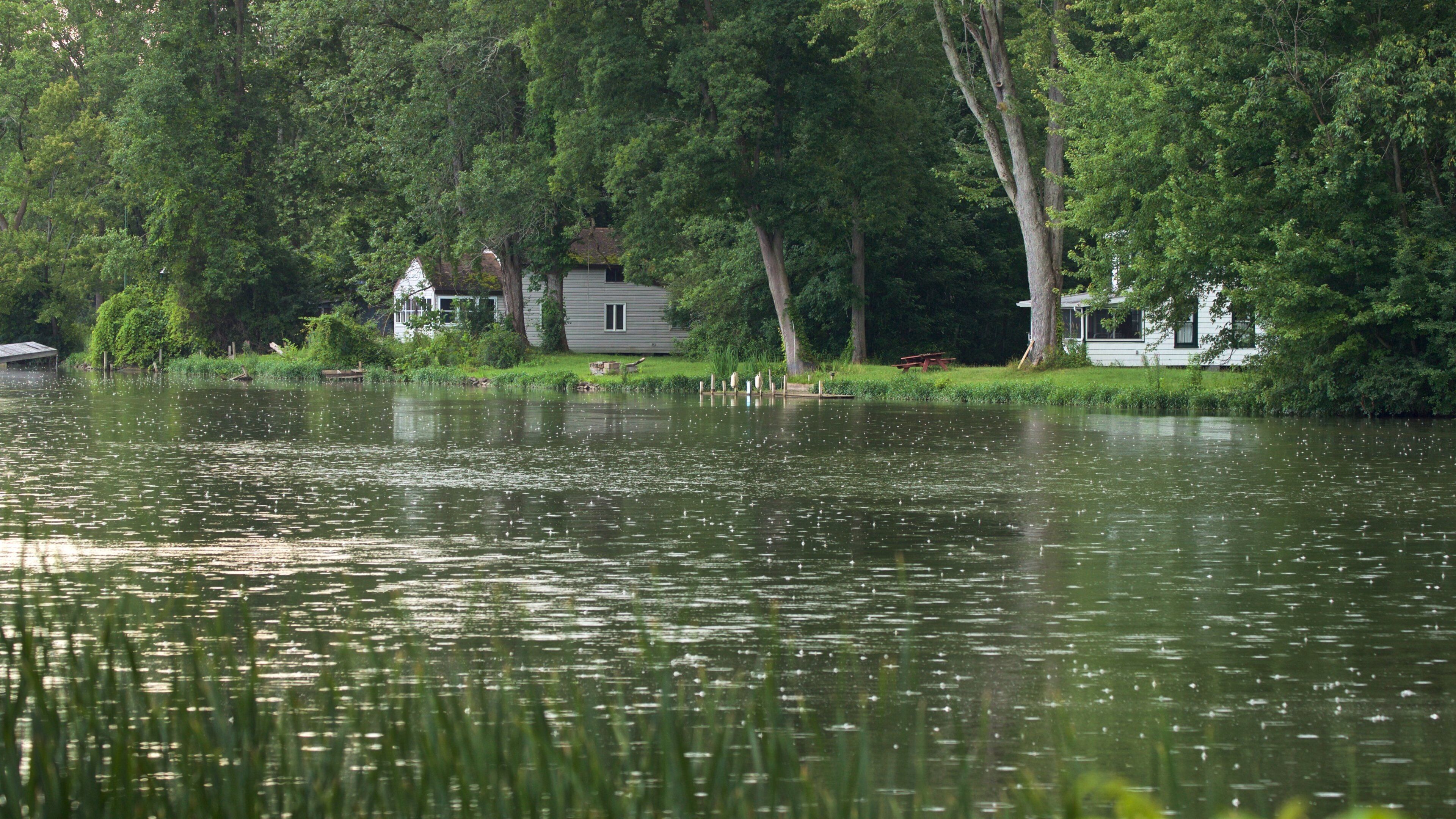 Lake Onondaga featuring a pond