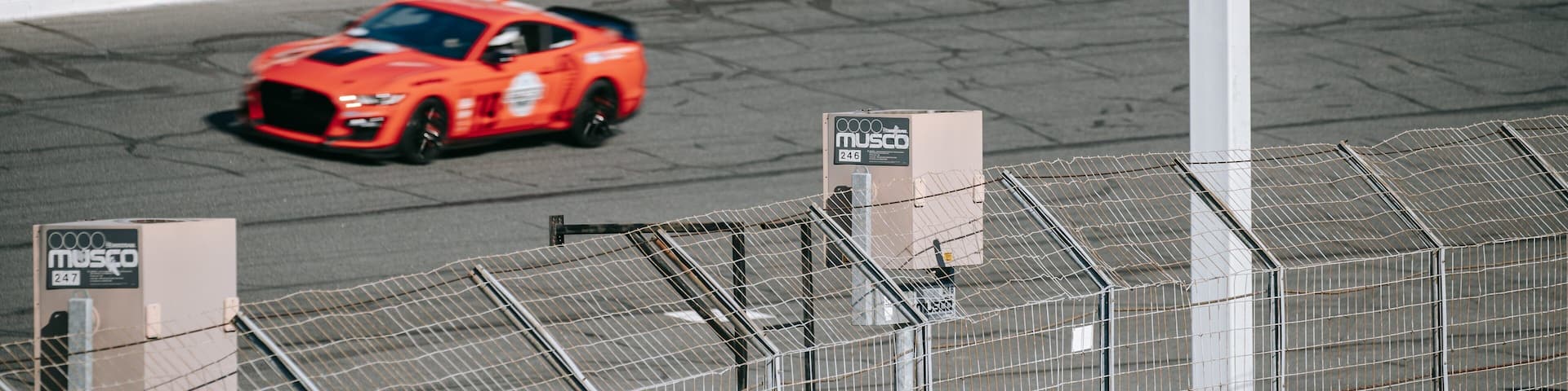 Charlotte Motor Speedway featuring signage