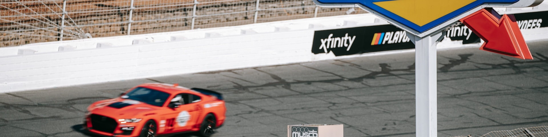 Charlotte Motor Speedway featuring signage
