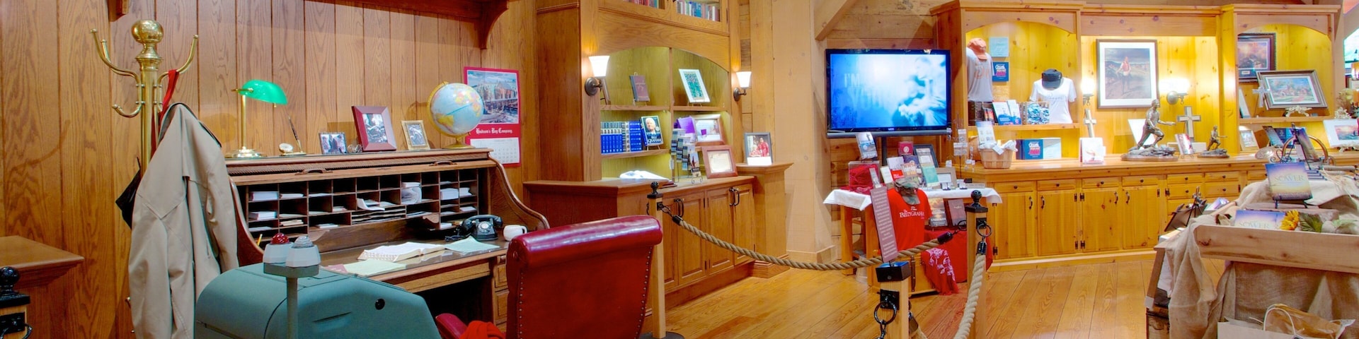 Billy Graham Library featuring interior views