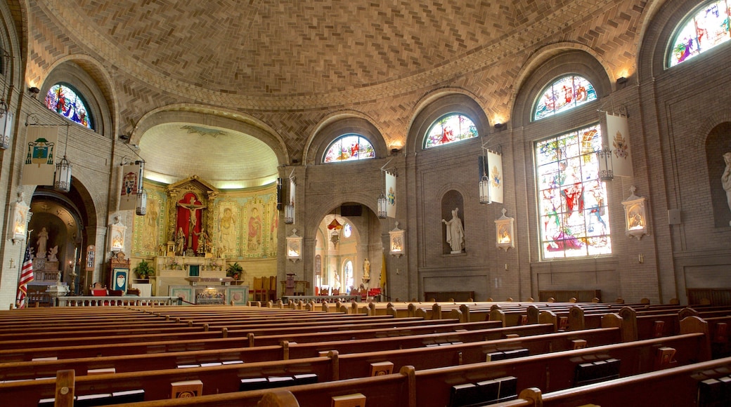 St. Lawrence-basilikaen som viser innendørs, religion og historisk arkitektur