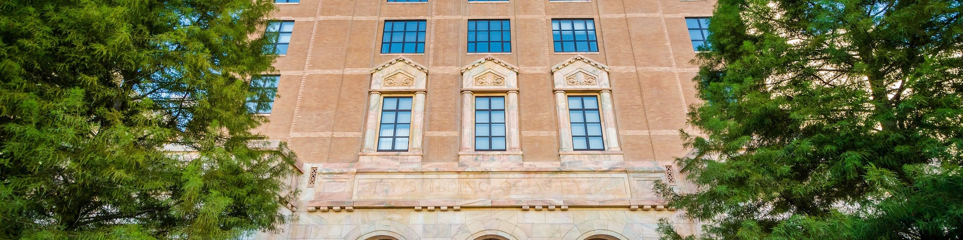 City Hall, in downtown Asheville, North Carolina.