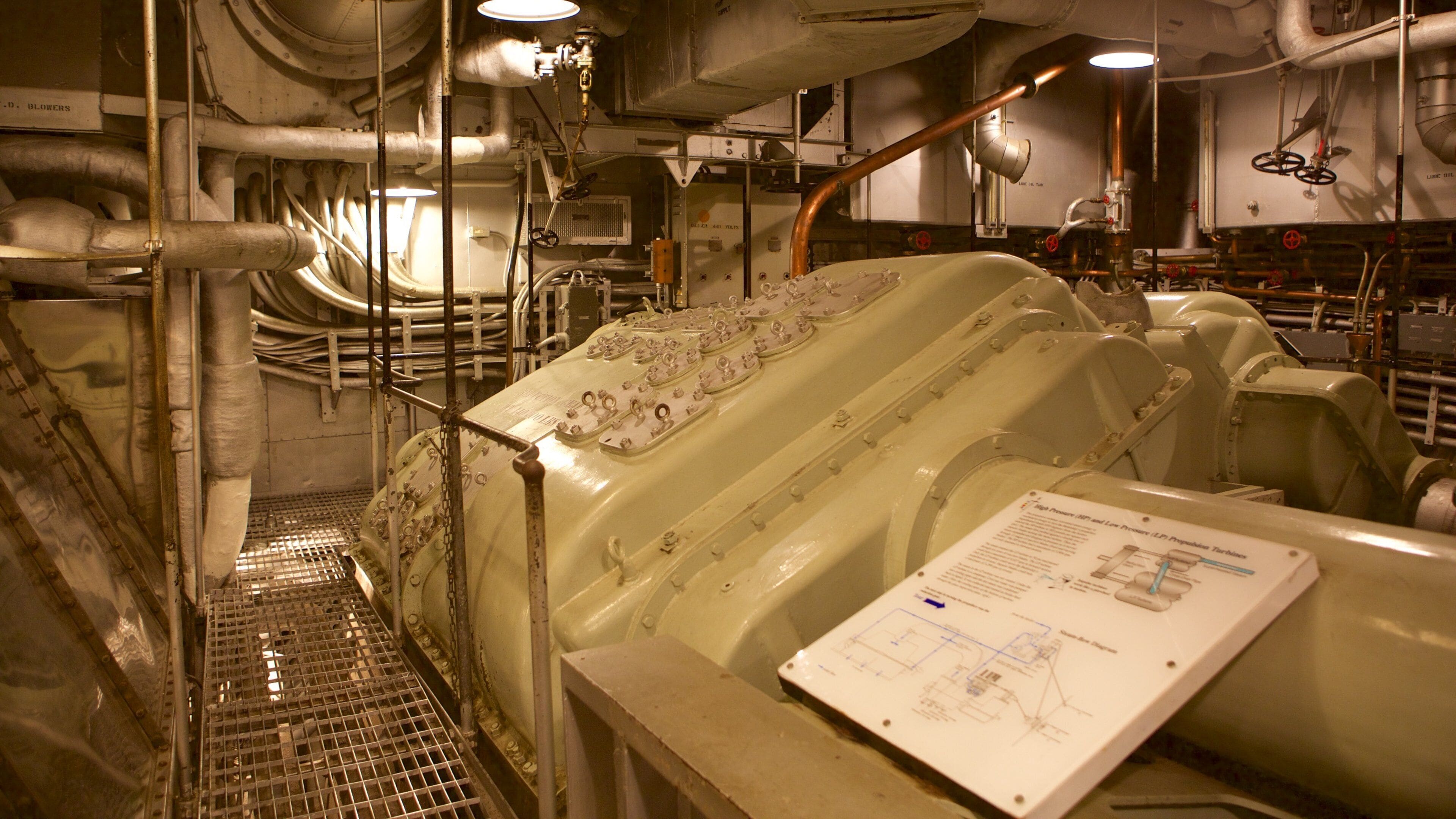 Battleship North Carolina featuring heritage elements and interior views