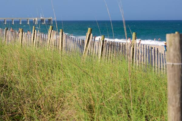 Wrightsville Beach das einen allgemeine Küstenansicht