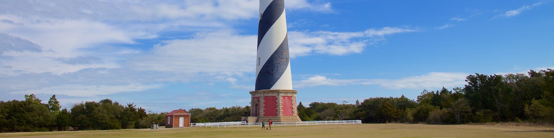Cape Hatteras Lighthouse showing a lighthouse