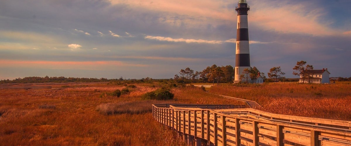 Great lighthouse on the Outer Banks.