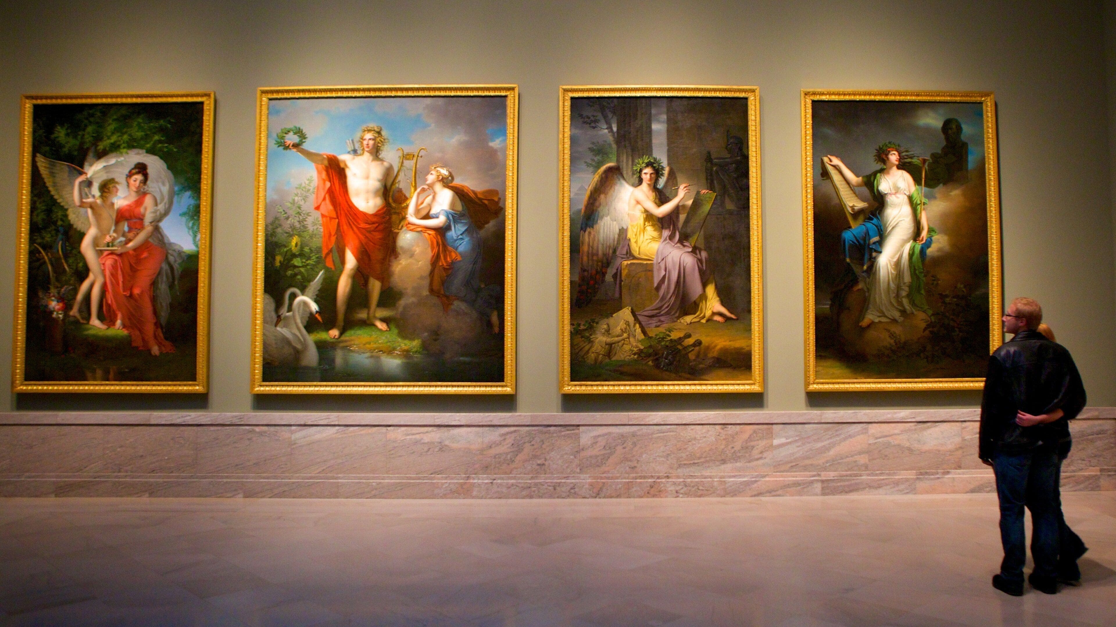 Cleveland Museum of Art featuring interior views and art as well as a couple