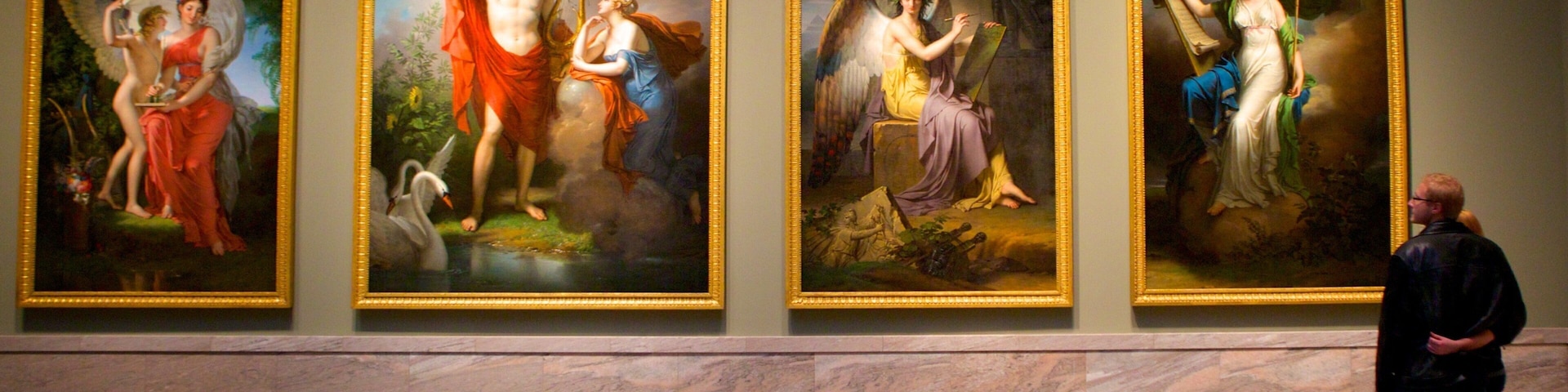 Cleveland Museum of Art featuring interior views and art as well as a couple