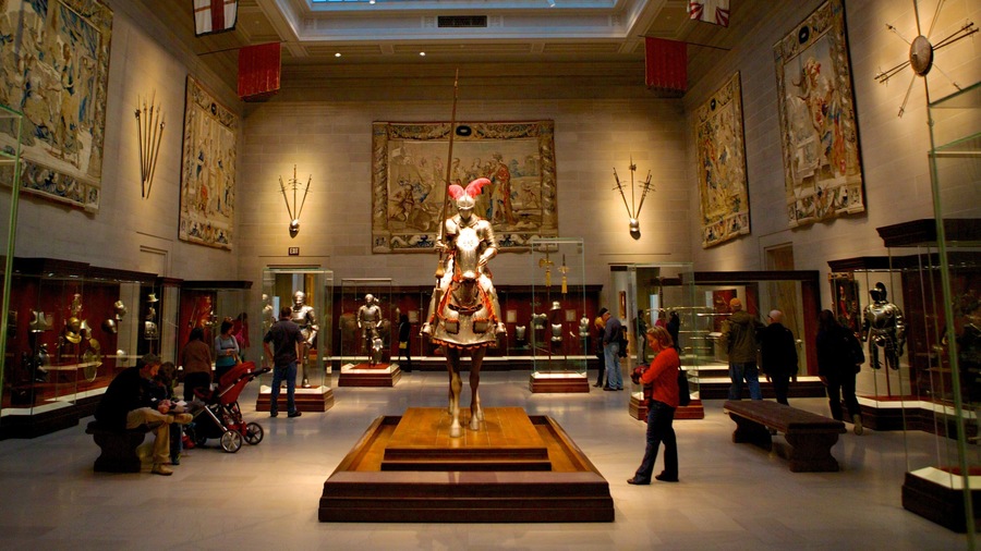 Cleveland Museum of Art which includes art and interior views