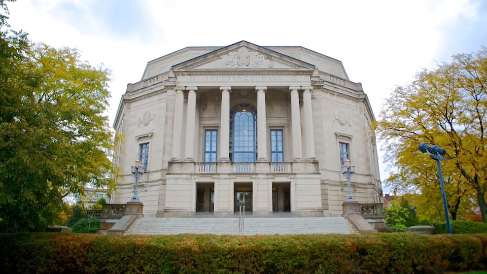 Severance Hall showing an administrative buidling and heritage architecture