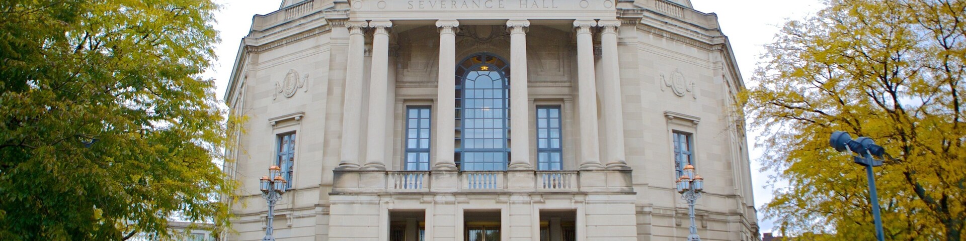 Severance Hall showing an administrative buidling and heritage architecture