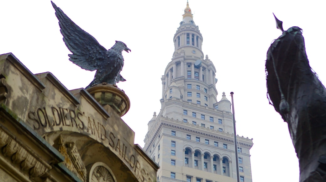 Soldiers and Sailors Monument which includes a monument, heritage architecture and a city