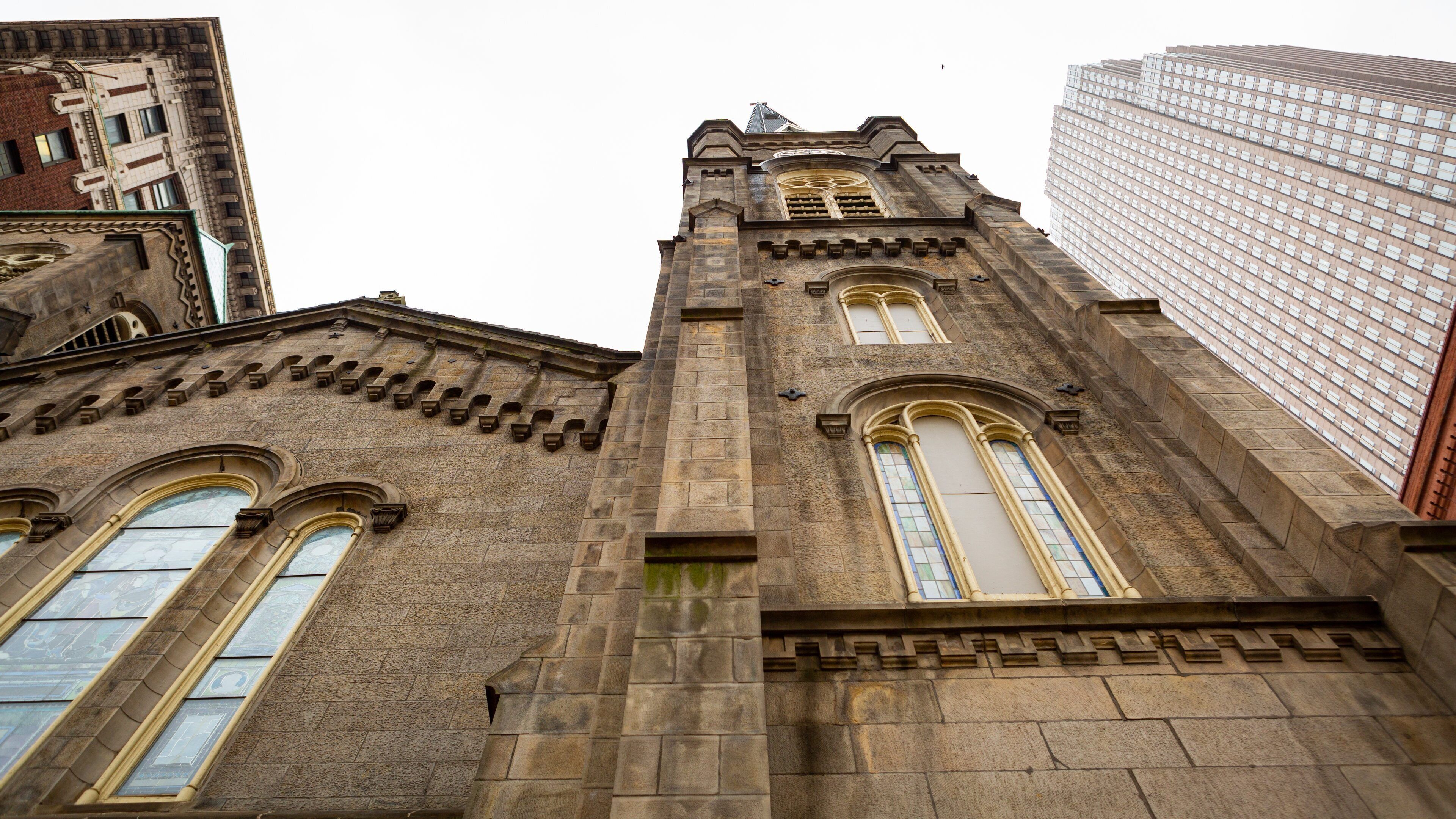 Old Stone Church showing heritage architecture