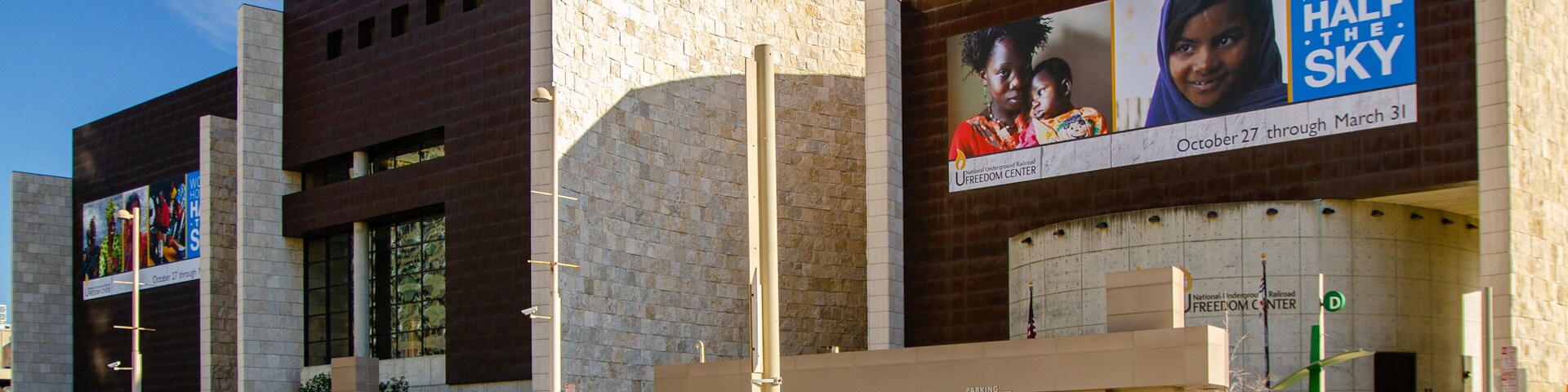 National Underground Railroad Freedom Center showing signage