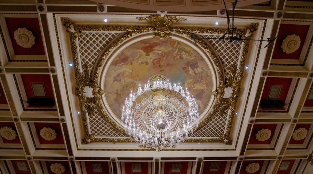 Cincinnati Music Hall showing interior views, music and heritage architecture