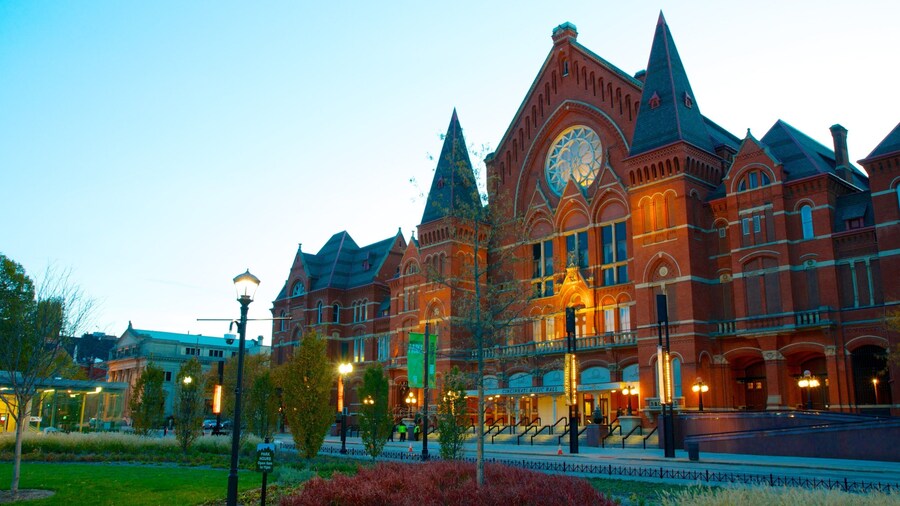Cincinnati Musikcenter og byder på et slot, musik og en by