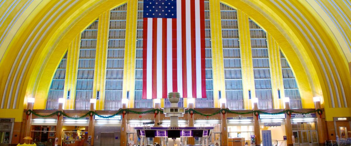 Cincinnati Museum Center at Union Terminal featuring interior views