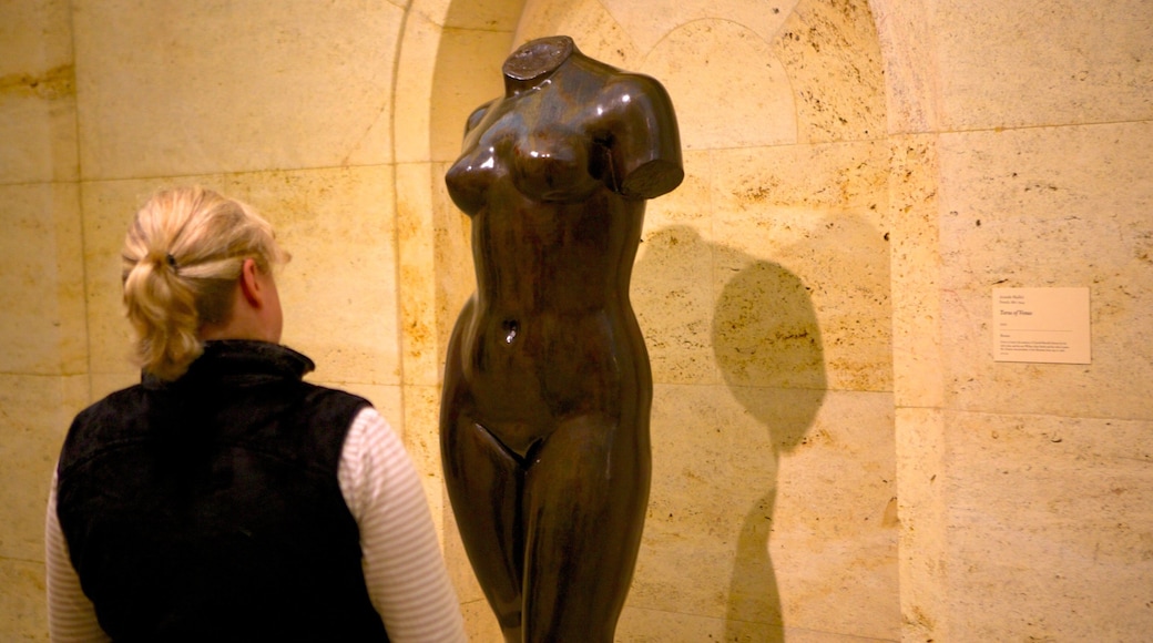 Columbus Museum of Art featuring interior views and art as well as an individual femail