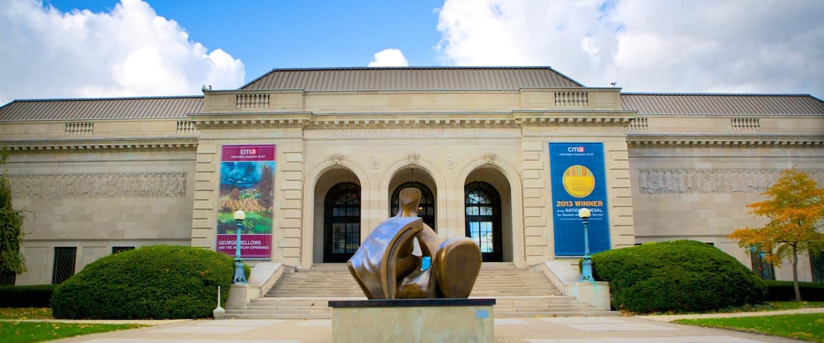 Columbus Museum of Art caracterizando arte e arte ao ar livre