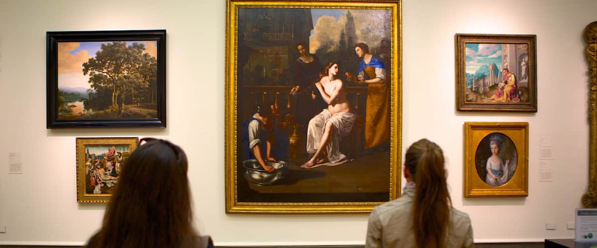 Columbus Museum of Art featuring art and interior views