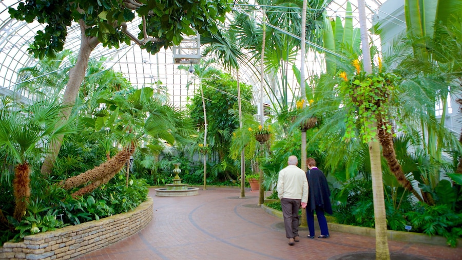 Franklin Park Conservatory and Botanical Gardens which includes a garden and interior views as well as a couple
