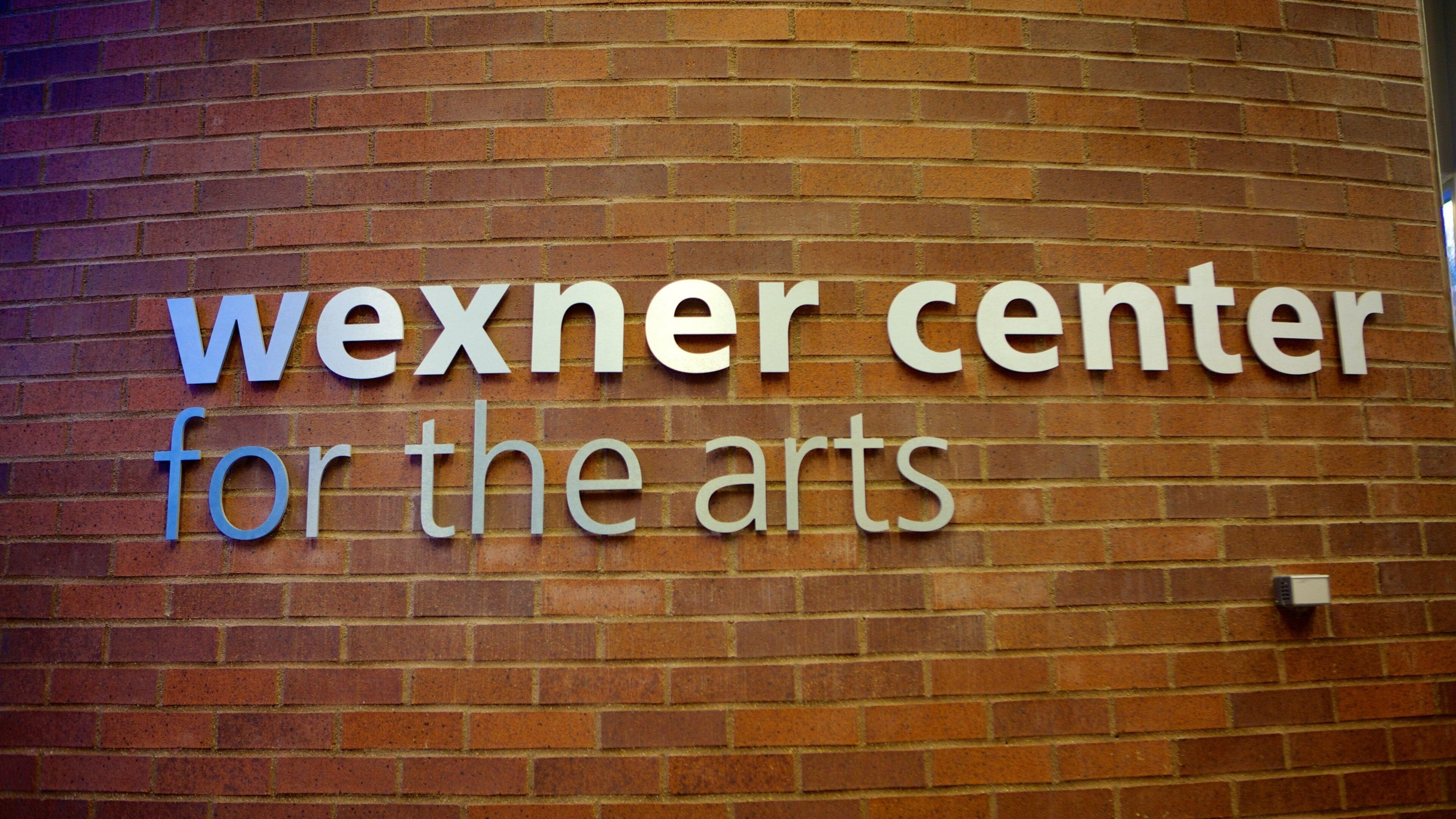Wexner Center for the Arts showing theater scenes and signage