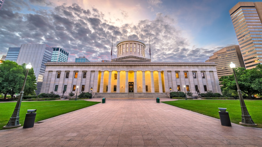Ohio State House at Dawn
