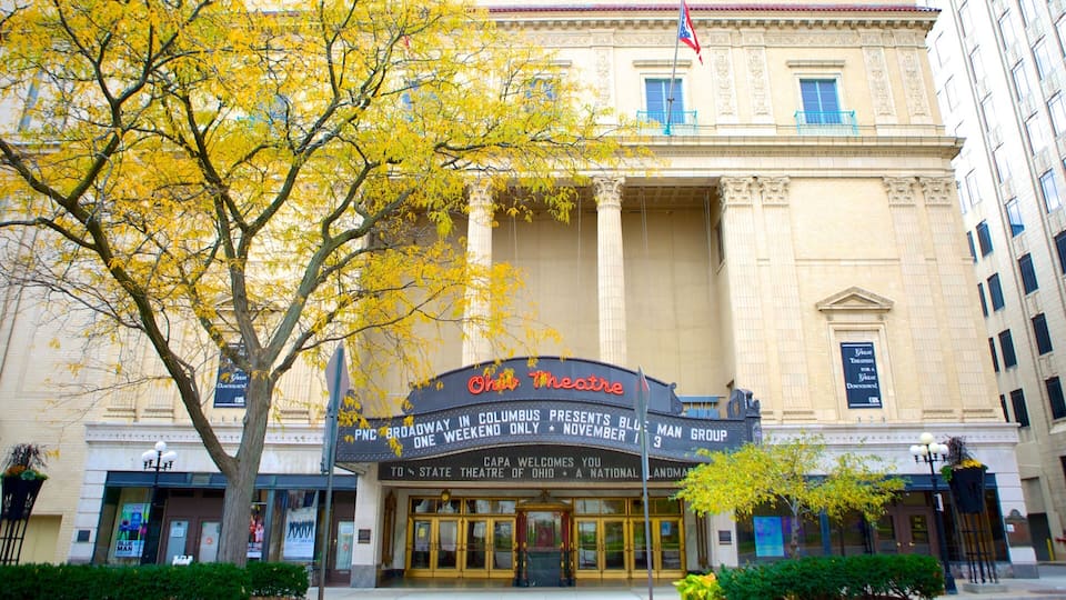 Ohio Theater which includes theatre scenes, signage and heritage elements