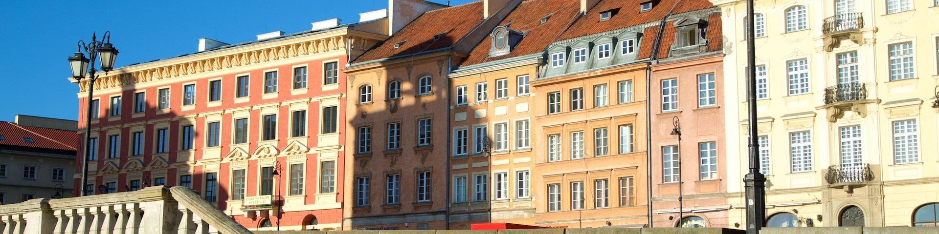Castle Square which includes a city