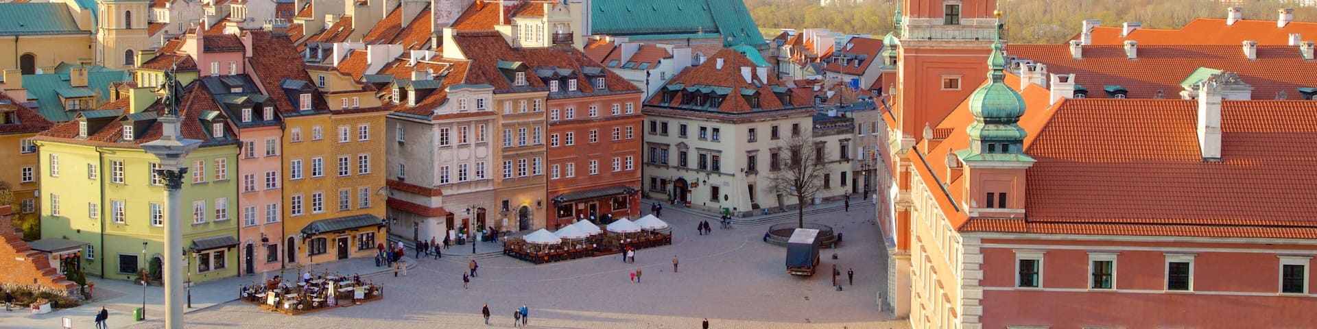 Castle Square which includes a square or plaza and a city