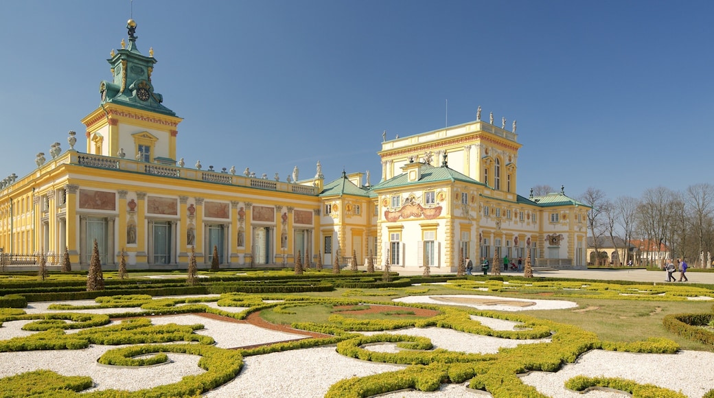 Wilanówpaleis bevat een tuin, historische architectuur en historisch erfgoed