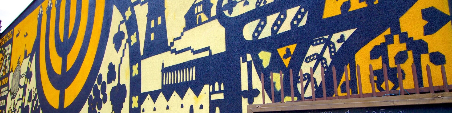 Galicia Jewish Museum showing signage