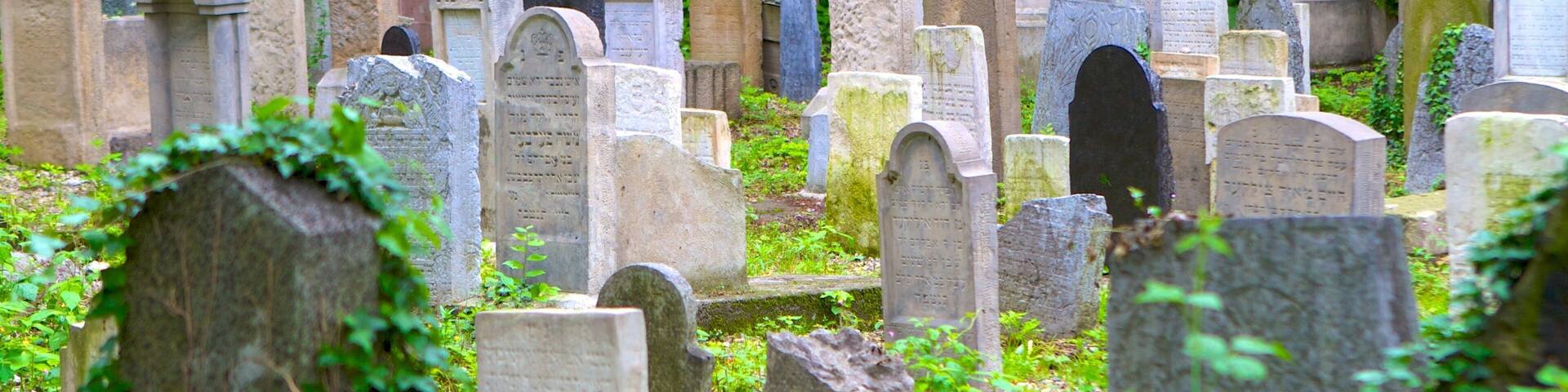 Jewish Cemetery showing a cemetery and a memorial